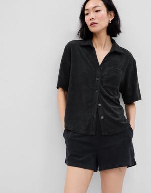 Towel Terry Shirt black