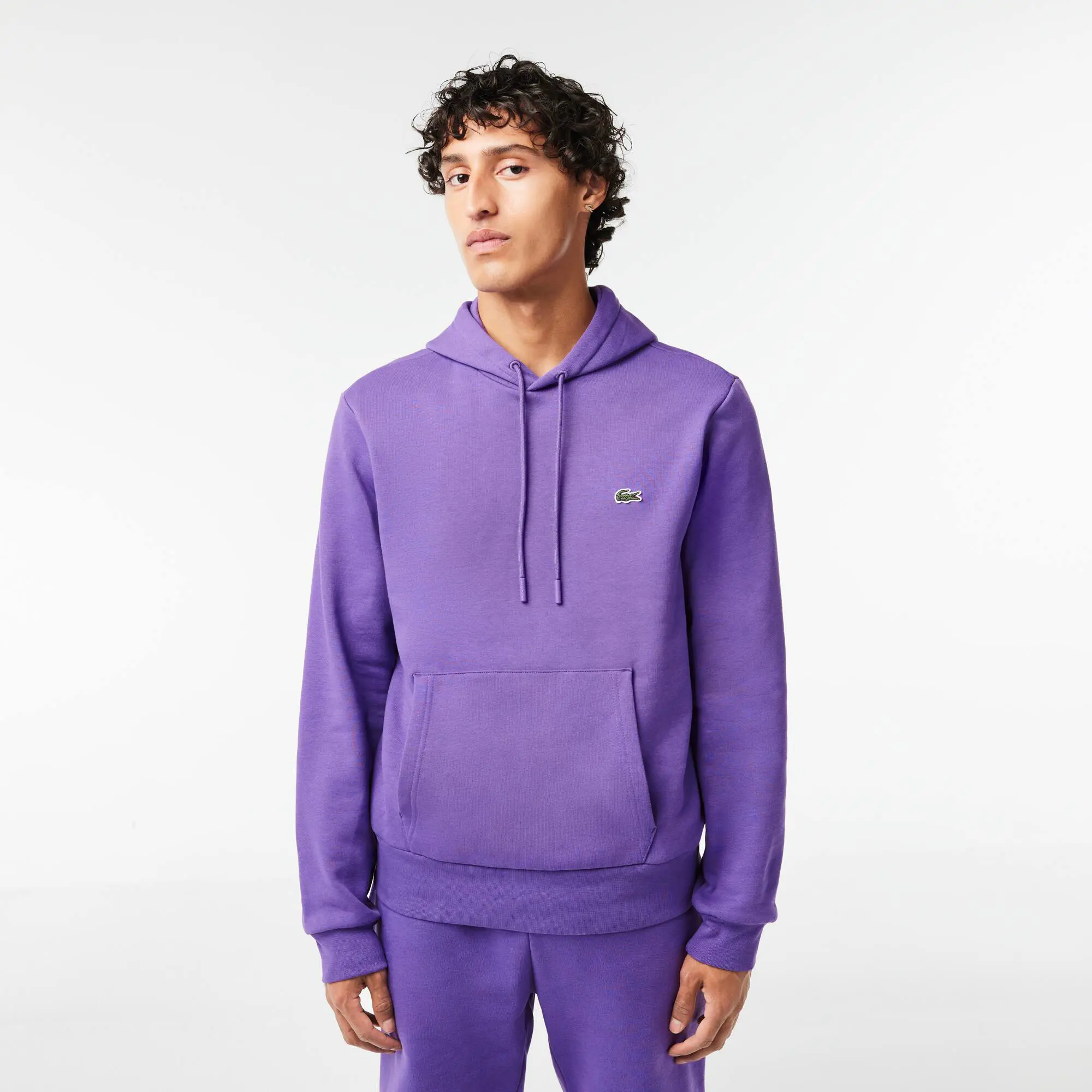 Lacoste Men's Lacoste Organic Cotton Hooded Jogger Sweatshirt. 1