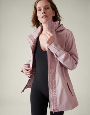 Athleta RainOut Sutro Trench pink