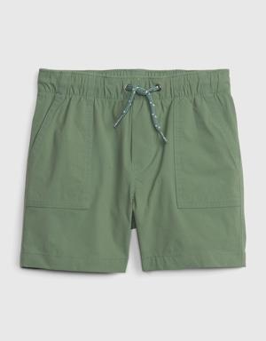 Toddler Recycled Hybrid Pull-On Shorts green