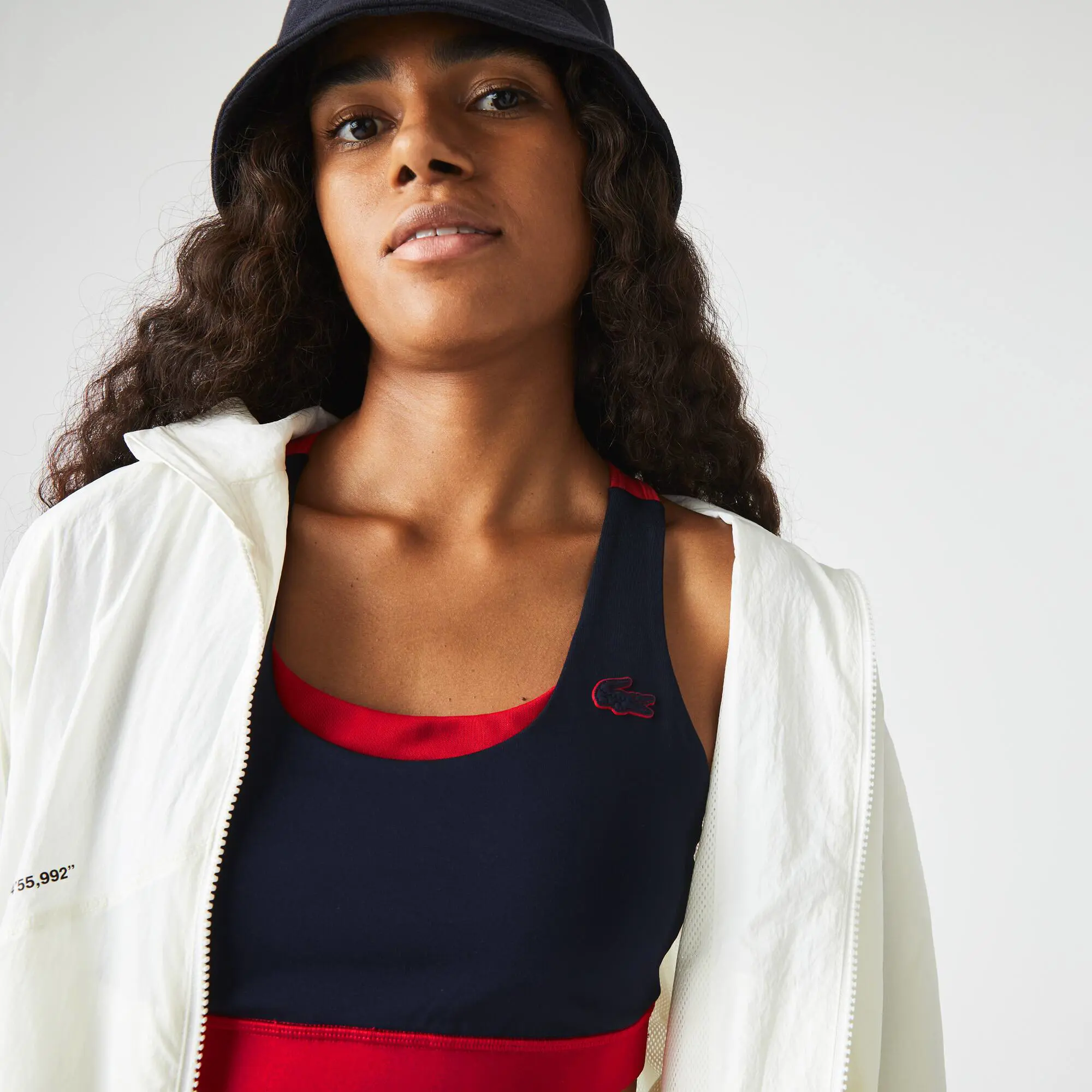 Lacoste Top Deportivo Color Block Lacoste para Mujer. 1 Lacoste Top Deportivo Color Block Lacoste para Mujer. 1