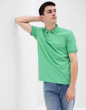 Gap Pique Polo Shirt green