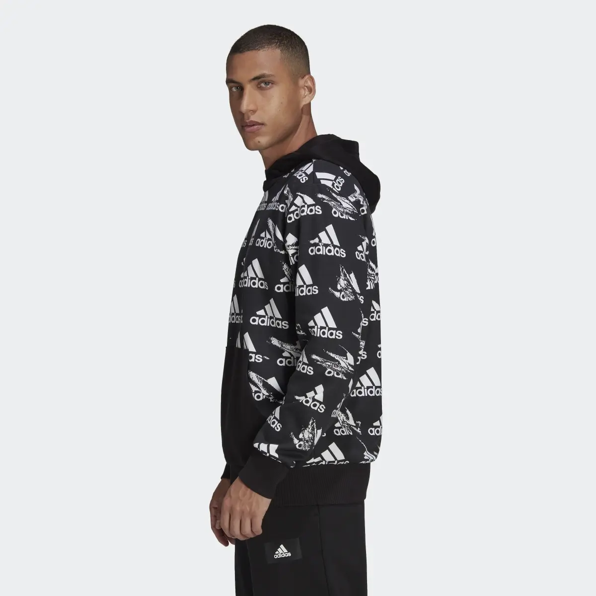 Adidas Essentials Brandlove French Terry Hoodie. 3