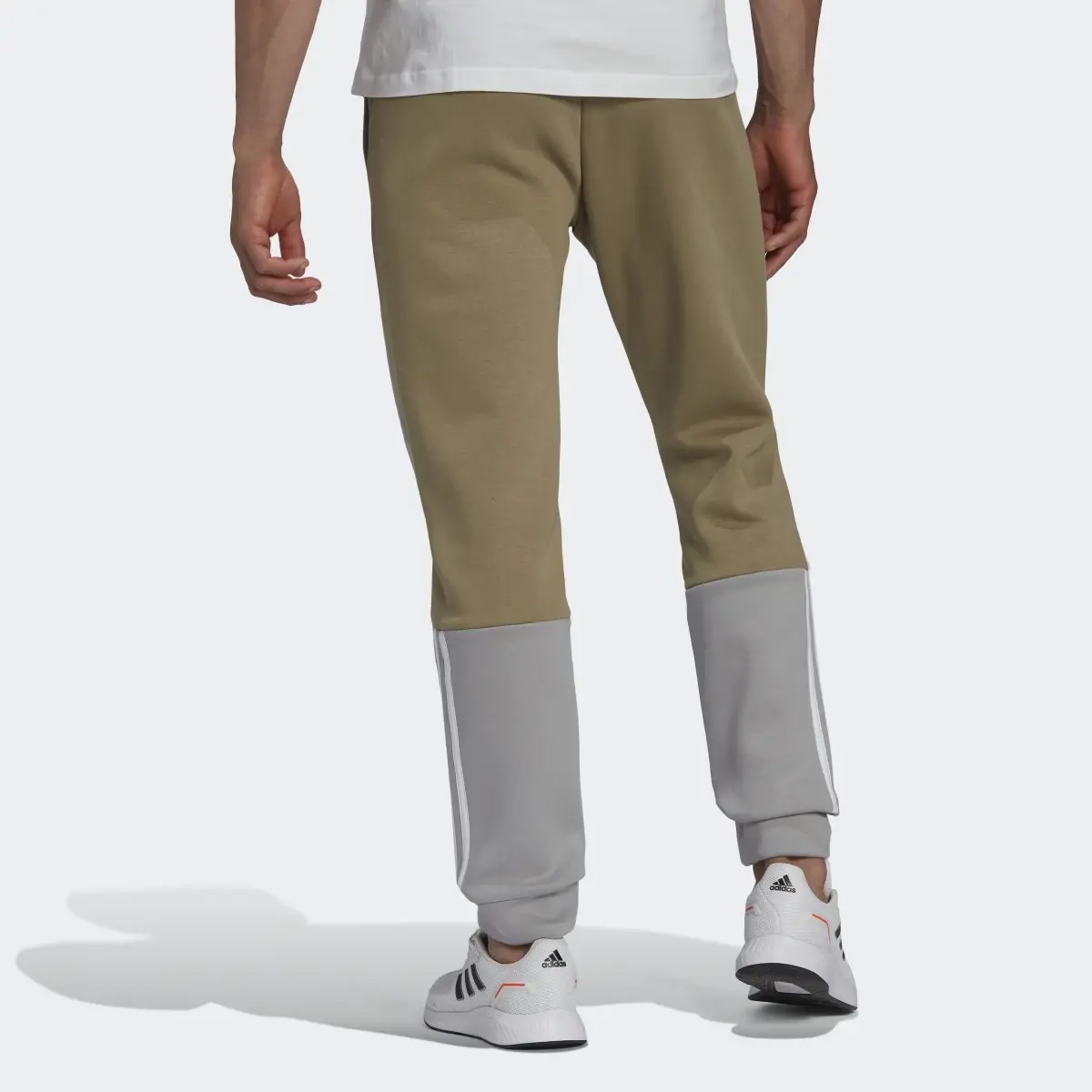 Adidas Essentials Colorblock Fleece Pants. 2