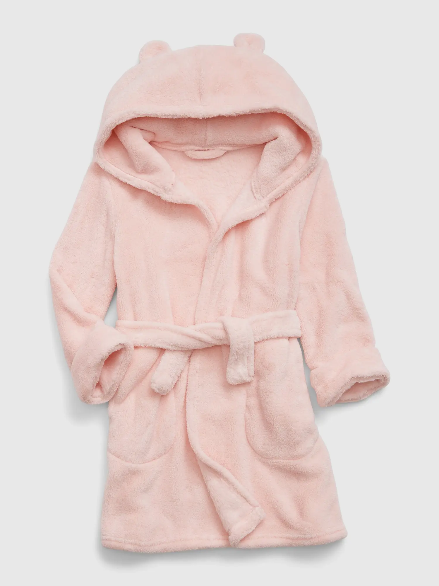 Gap Toddler Recycled Fuzzy Robe pink. 1