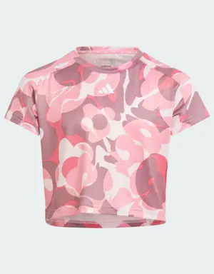 Playera Corta Essentials AEROREADY Seasonal Print Niños