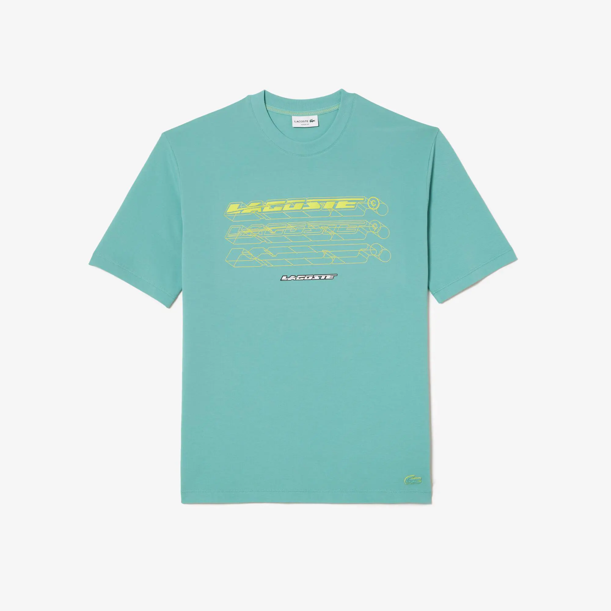 Lacoste Men’s Lacoste Loose Fit Organic Cotton Piqué T-shirt. 1