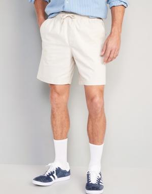 Old Navy Pull-On Twill Jogger Shorts -- 7-inch inseam beige