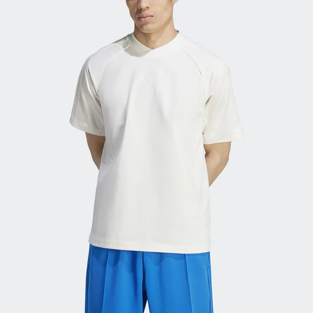 Adidas Blue Version Essentials Short Sleeve Tişört. 1