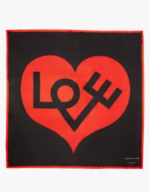 Alexander Girard Love Silk Square Scarf