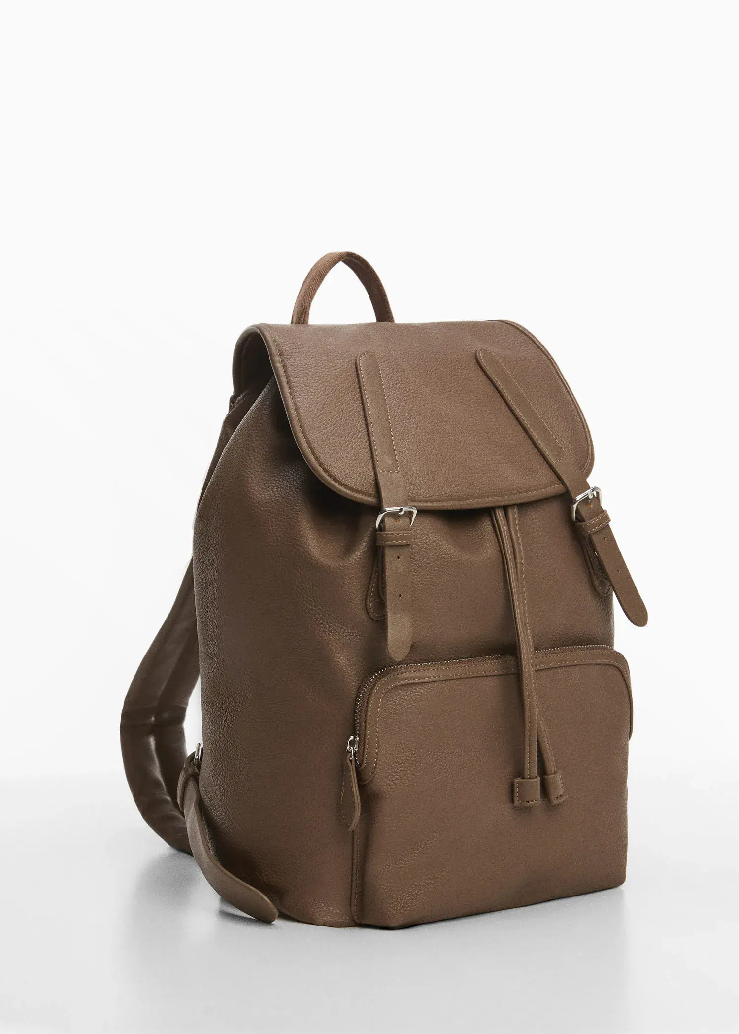 Mango Leather-effect backpack. 3