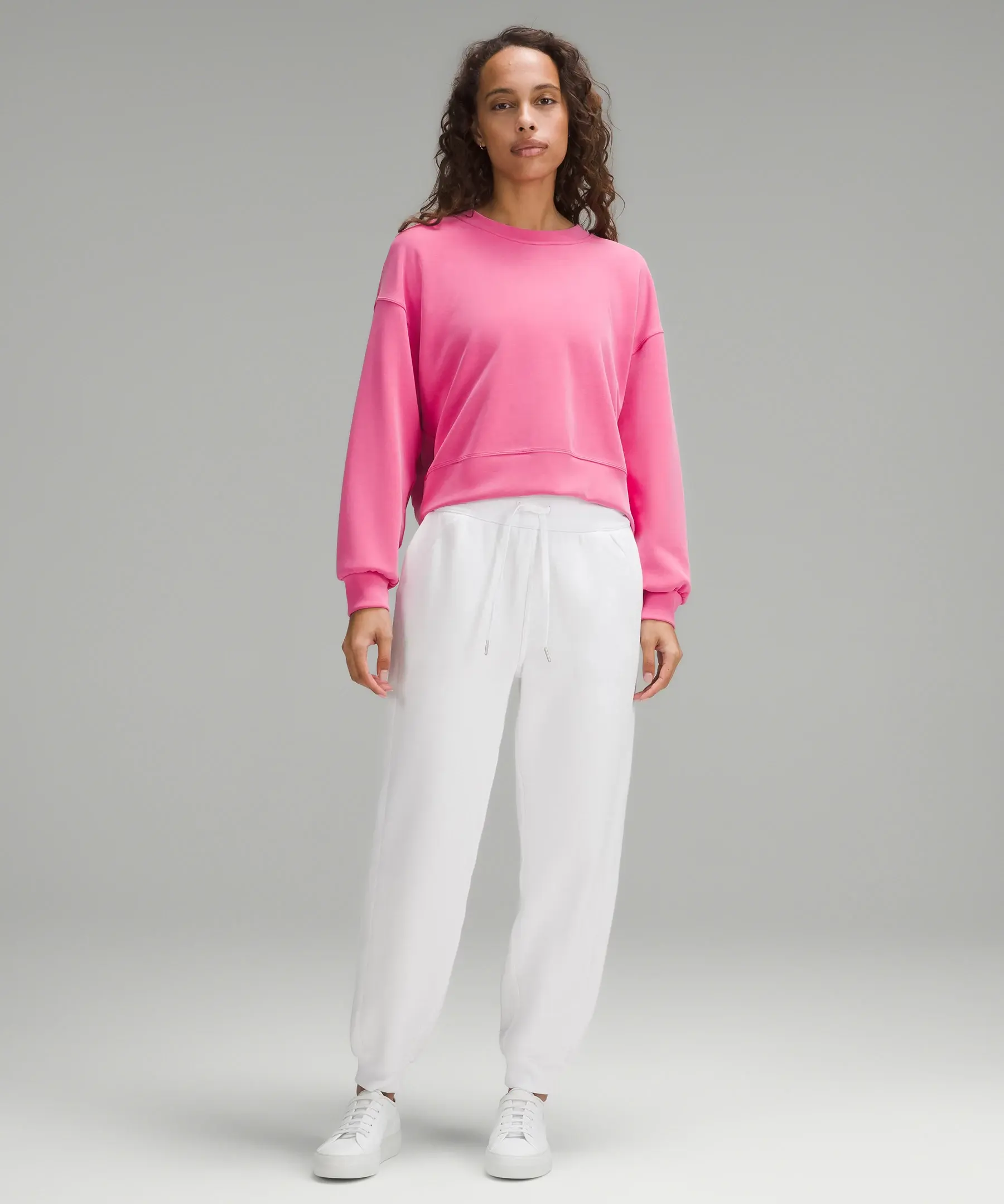 Lululemon Softstreme Perfectly Oversized Cropped Crew. 2