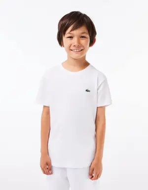 Lacoste T-shirt da bambino in misto cotone traspirante Lacoste SPORT