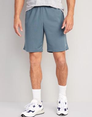 Go-Dry Mesh Performance Shorts for Men -- 9-inch inseam blue