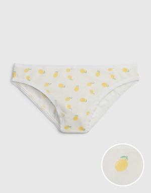 Gap Organic Stretch Cotton Bikini yellow