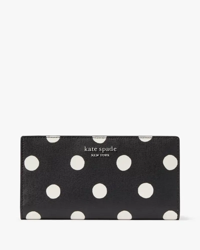 Kate Spade Morgan Sunshine Dot Slim Bifold Wallet. 1