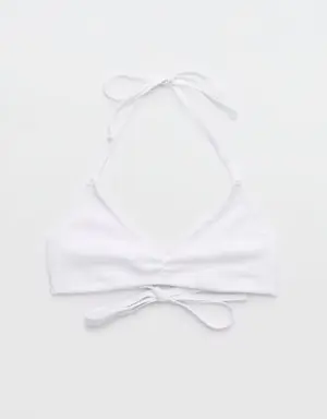 Crinkle Halter Voop Bikini Top