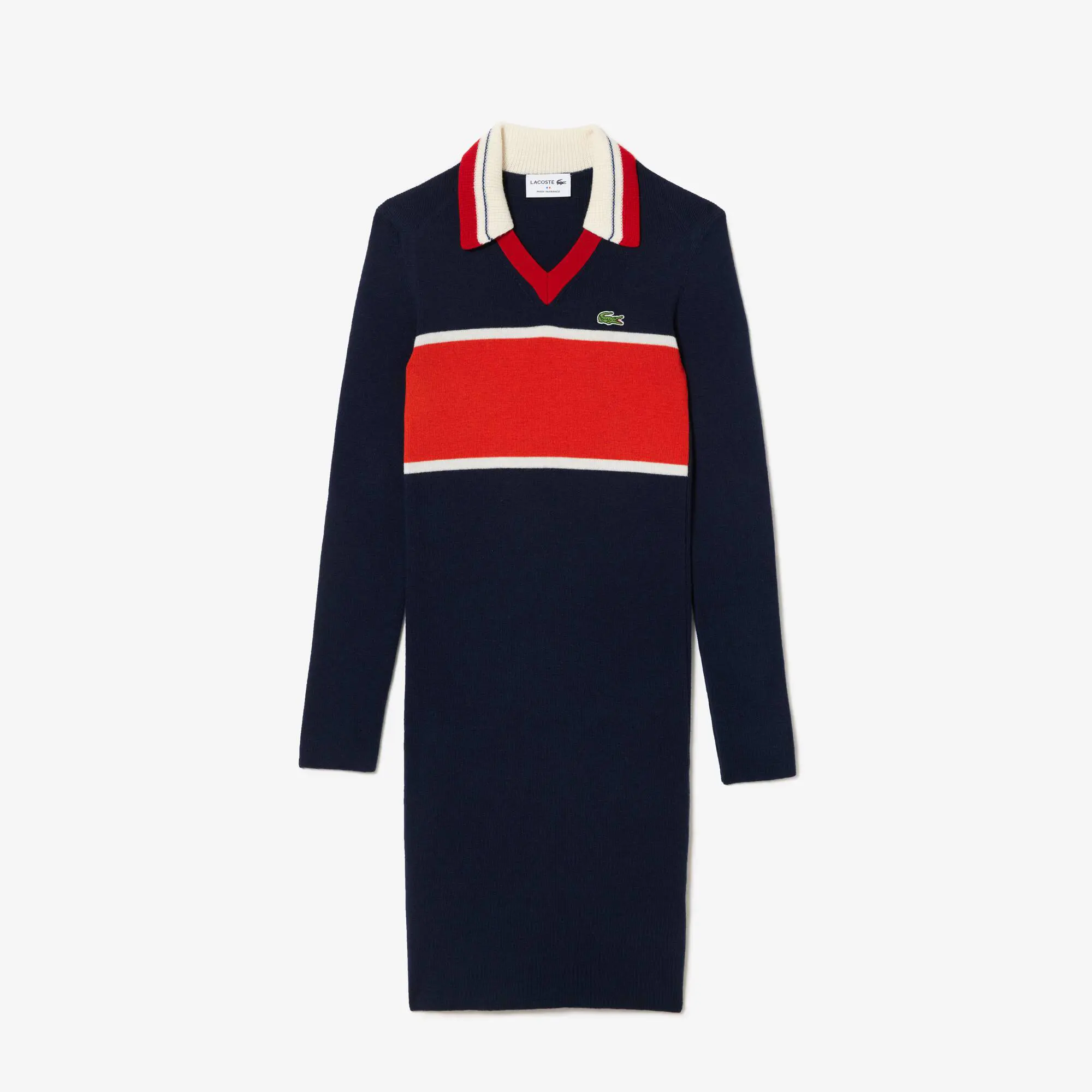Lacoste French Made Contrast Polo Dress. 1