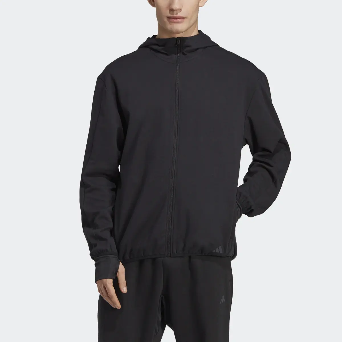 Adidas Yoga Base Training AEROREADY Full-Zip Hoodie. 1