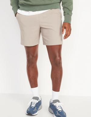 Old Navy PowerSoft Coze Edition Go-Dry Jogger Shorts for Men -- 7-inch inseam gray