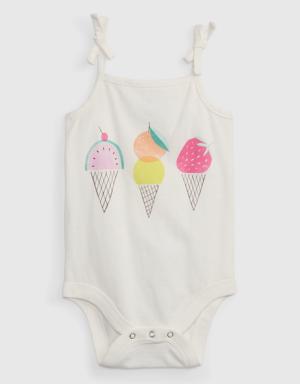 Baby 100% Organic Cotton Mix and Match Tank Bodysuit red