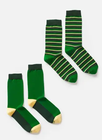 Kit And Ace Sunshine Crew Socks - Two Pack. 1