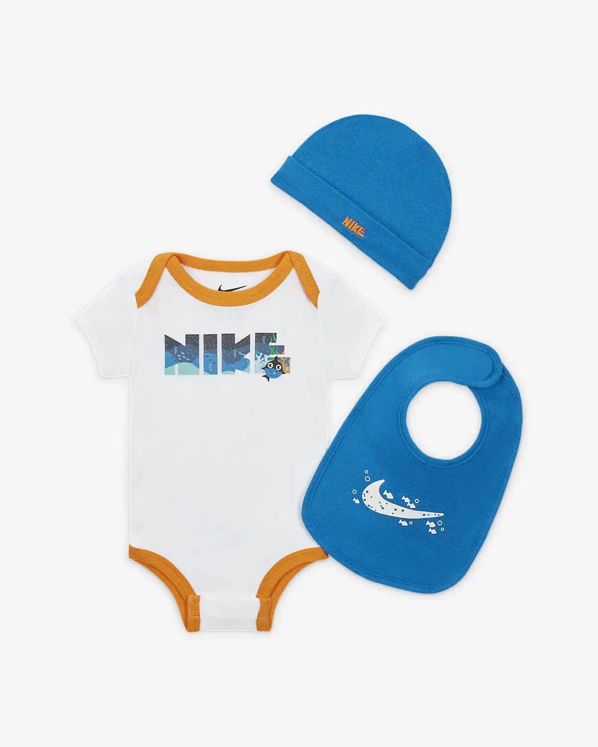 Nike Headband, Bib and Bodysuit Box Set. 1