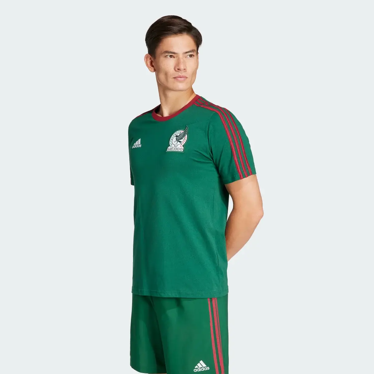 Adidas Playera ADN 3 Franjas Selección Nacional de México. 2