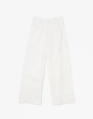 Pantalones Lacoste en algodón de gabardina para mujer
