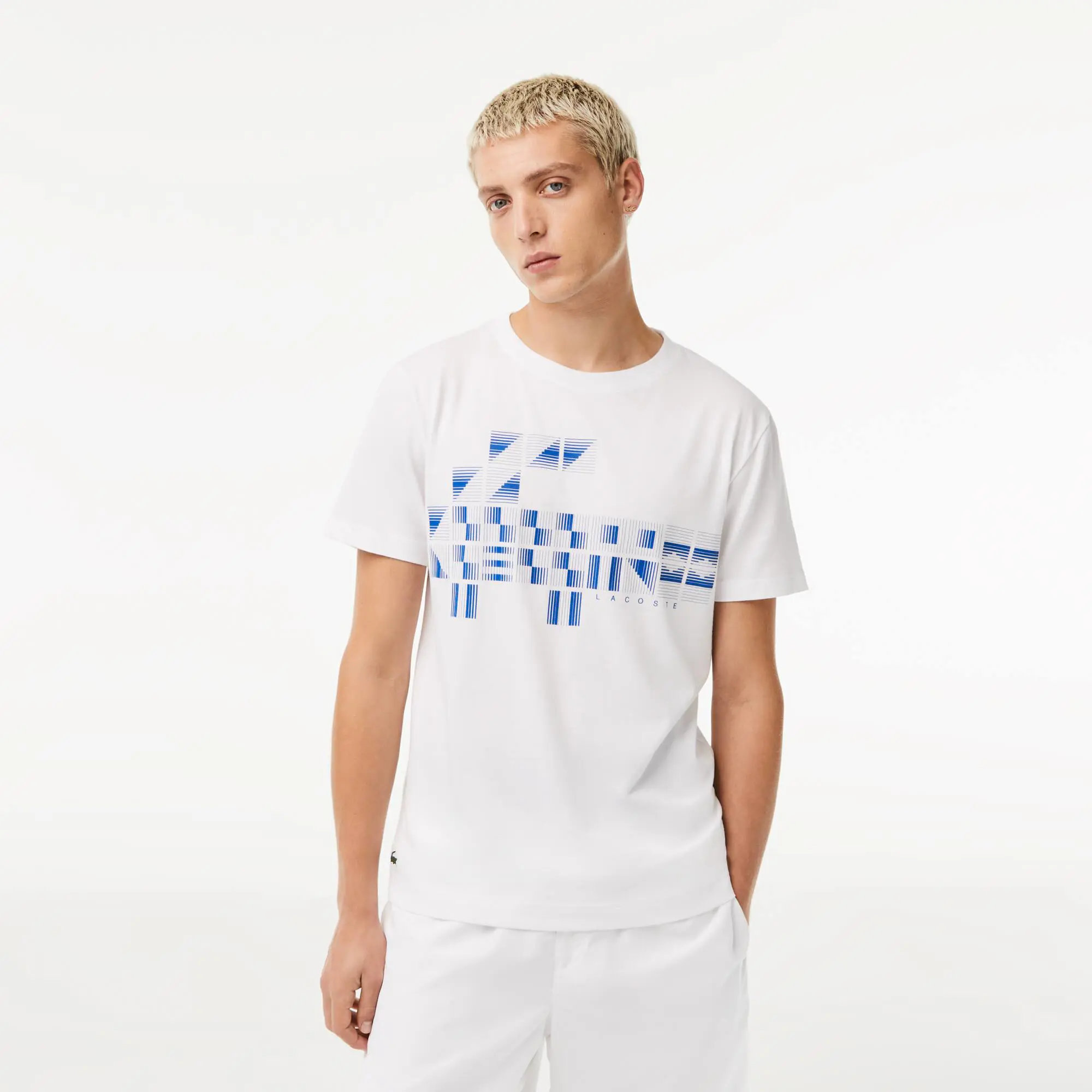 Lacoste T-shirt homme Lacoste SPORT x Novak Djokovic avec imprimé. 1