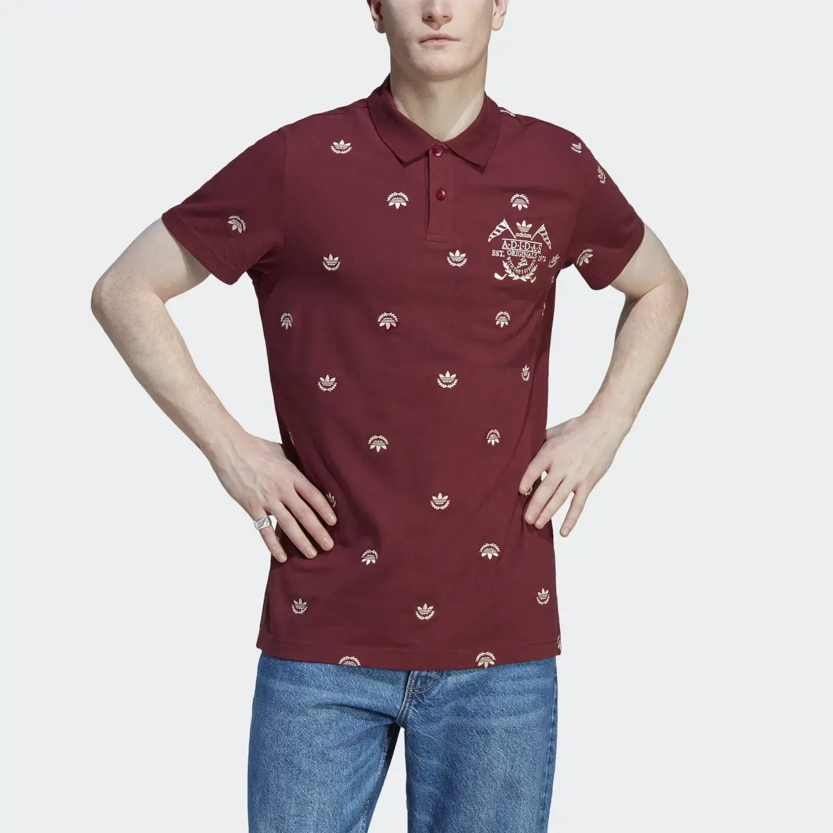 Adidas Graphics Archive Polo Shirt. 1