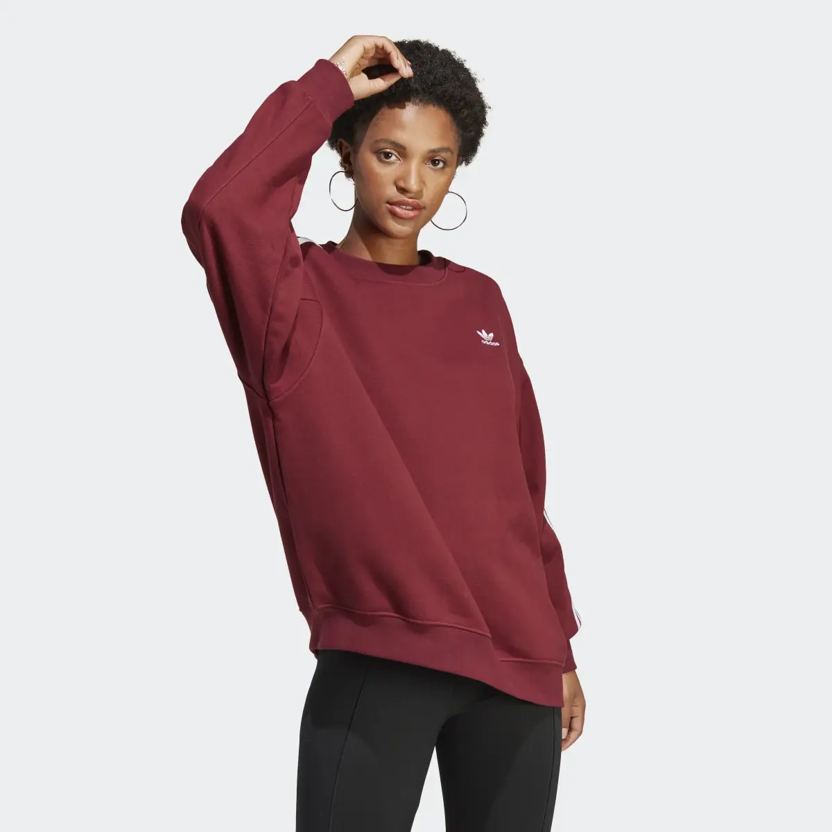 Adidas Adicolor Classics Oversized Sweatshirt. 2