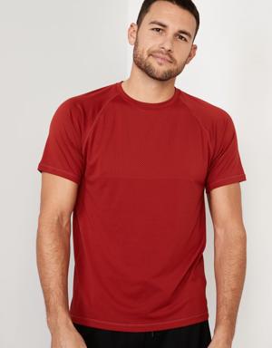 Go-Dry Cool Textured Performance T-Shirt for Men pink