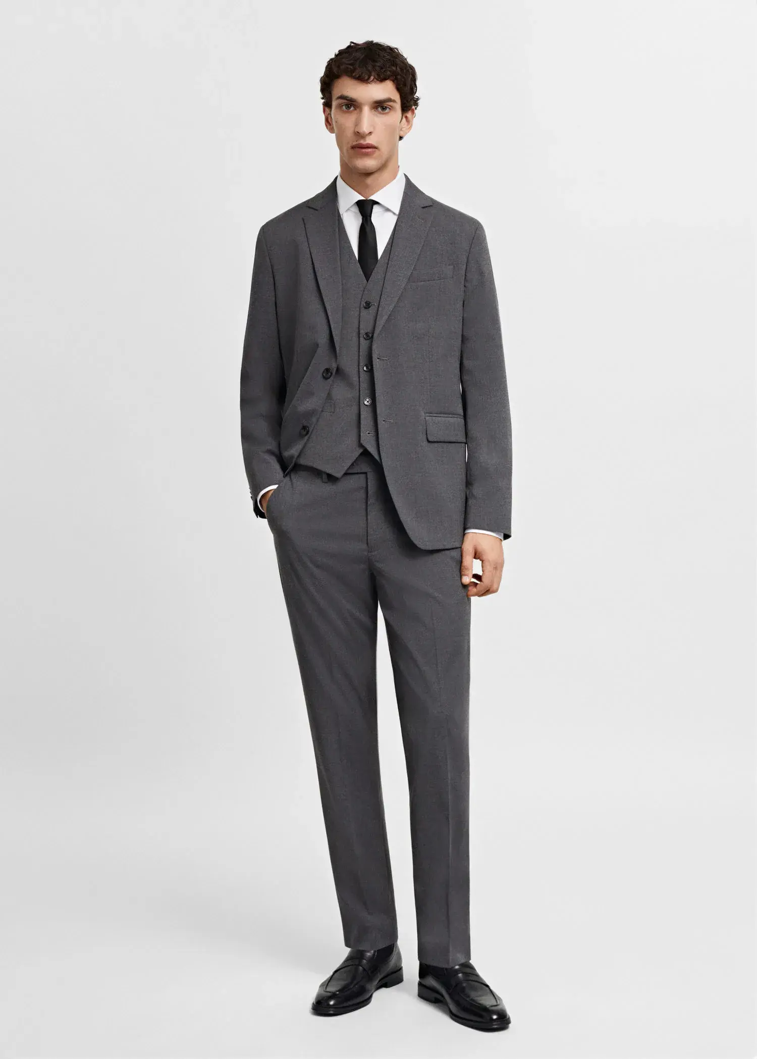 Mango Slim-fit suit waistcoat. 2