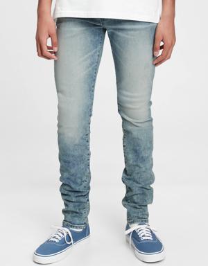 Teen Stacked Ankle Skinny Jeans with Washwell&#153 blue