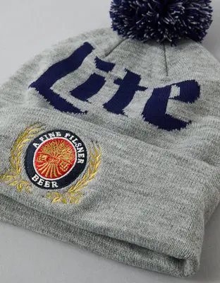 American Eagle Miller Lite Pom Beanie. 2