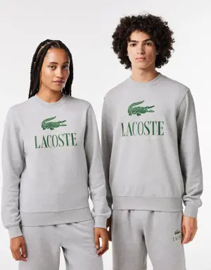 Lacoste Jogger Sweatshirt aus Baumwoll-Fleece mit Logo