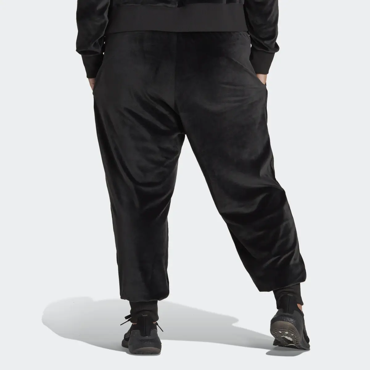 Adidas Holidayz Cozy Velour Joggers (Plus Size). 3