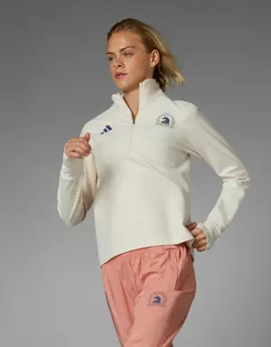 Boston Marathon 2024 Own the Run Half-Zip Tee