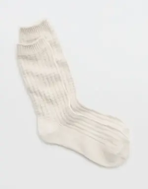 Waffle Crew Socks