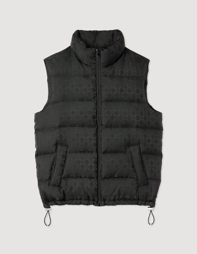 Sandro Sleeveless padded Sandro logo jacket. 2