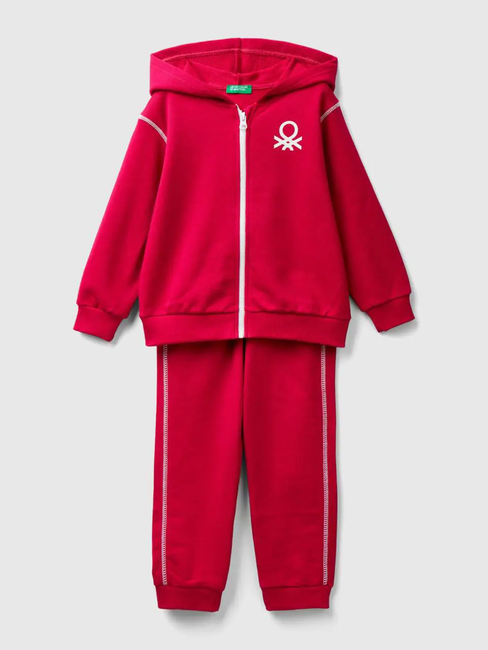 Benetton sweat tracksuit in 100% cotton. 1