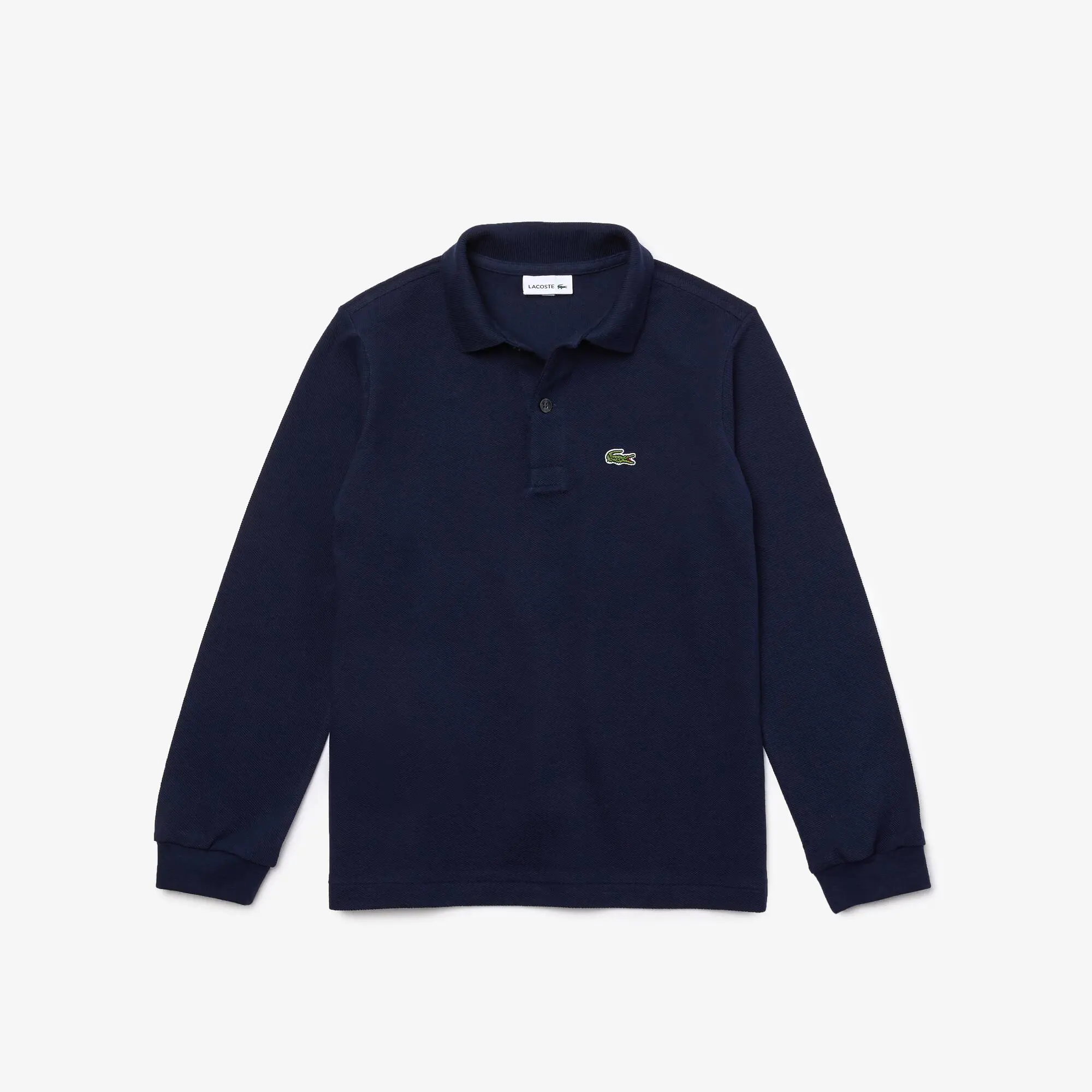 Lacoste Polo da bambino regular fit a maniche lunghe Lacoste in petit piqué tinta unita. 2