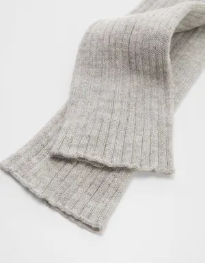 Rib-knit legwarmers