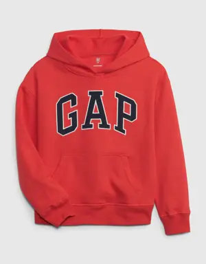 Kids Gap Arch Logo Hoodie red