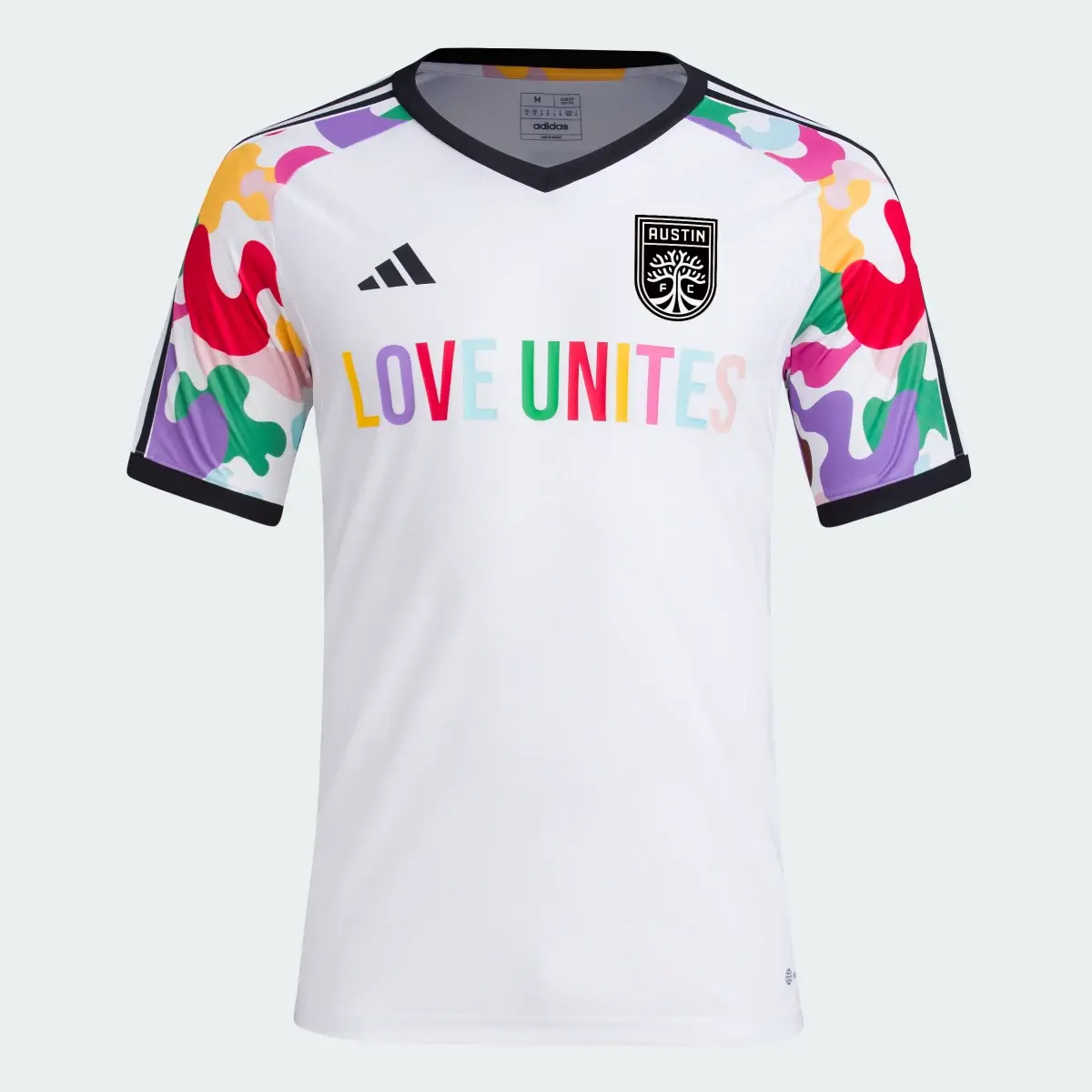 Adidas Austin FC Pride Pre-Match Jersey. 1