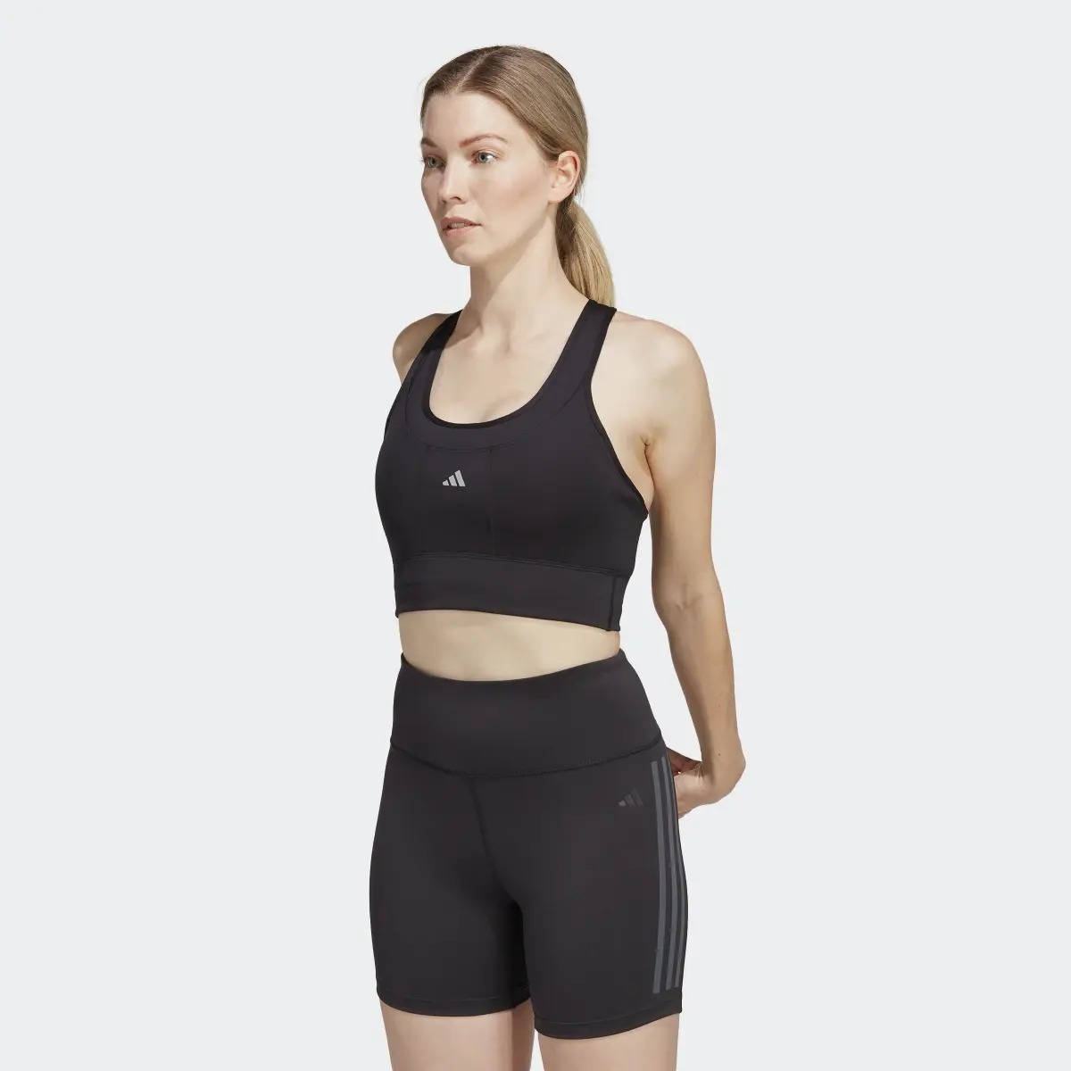 Adidas Brassière de running à poches Maintien moyen. 2