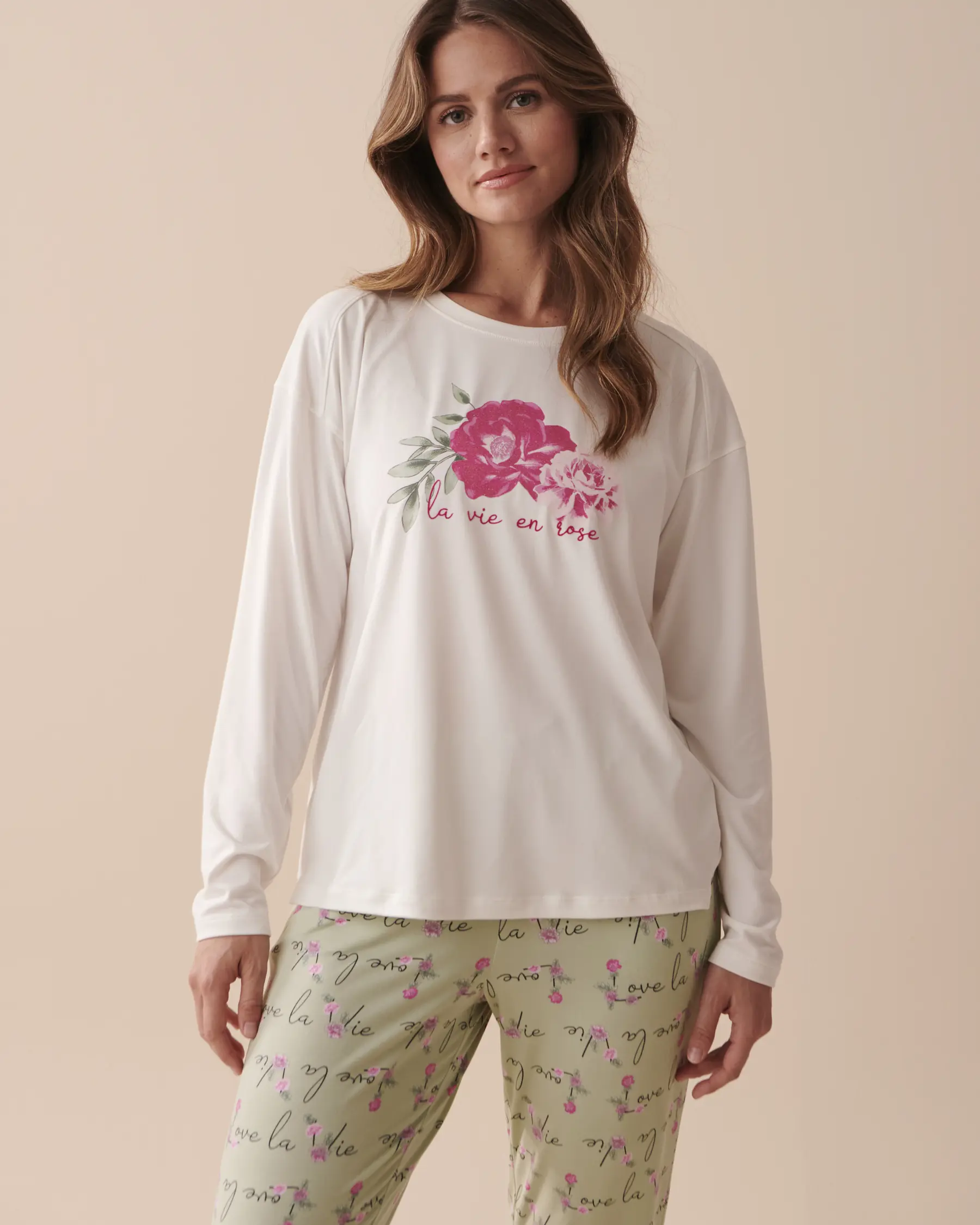 La Vie en Rose Floral Super Soft Long Sleeve Shirt. 1