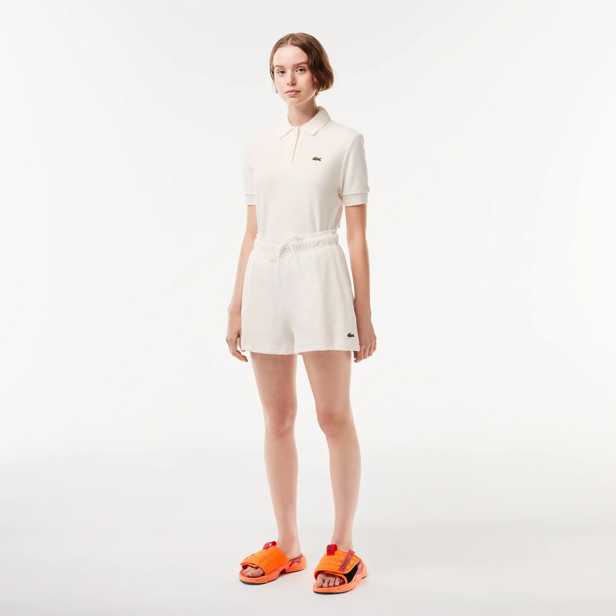 Lacoste Women’s Lacoste Organic Cotton Terry Shorts. 1