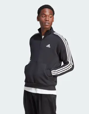 Essentials Fleece 3-Stripes 1/4-Zip Sweatshirt